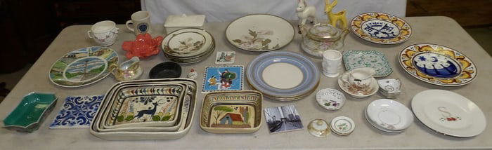 Lot of Painted Porcelain Items
