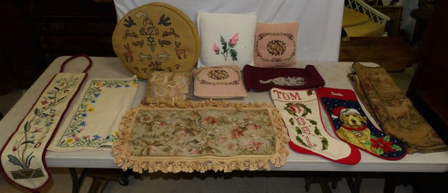 Lot of Needlepoint Items
