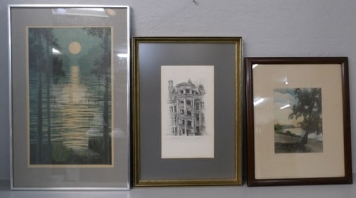 3 framed prints