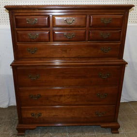 cherry 3 over 3 over 4 drawer chest by link taylor