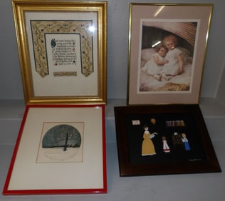 lot of framed art