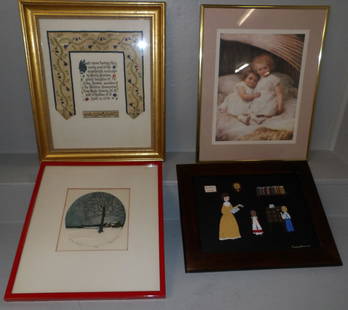 lot of framed art: lot of framed art . Up to 20 1/4" x 17" ALL DESCRIPTIONS AND ANY CONDITION STATEMENT GIVEN BY LANGSTON AUCTION GALLERY ARE STRICTLY OPINIONS AND LANGSTON'S SHALL HAVE NO RESPONSIBILITY FOR ERRORS OR O