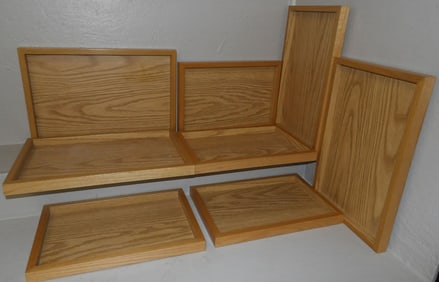 lot of oak trays