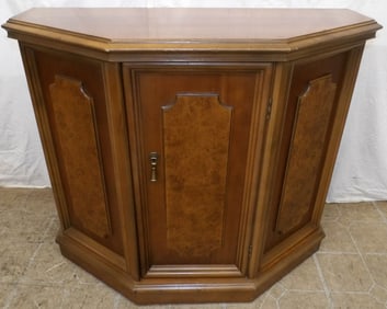 mid century modern cherry one door console