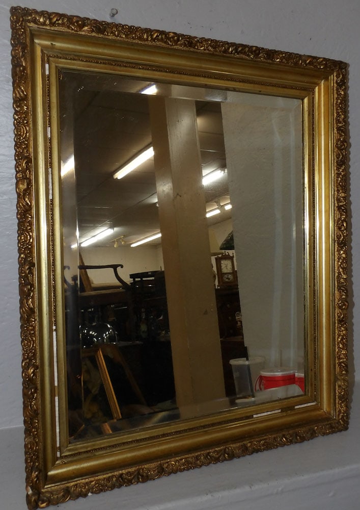 antique gilded frame mirror (1 of 4)