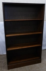 Mid Century Modern Walnut Open Bookshelf