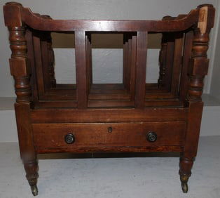 19th century cherry magazine stand