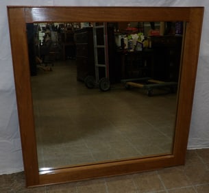 antique walnut framed mirror