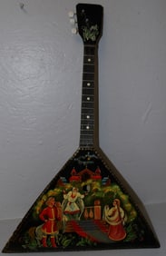 paint decorated Russian faux art artist signed