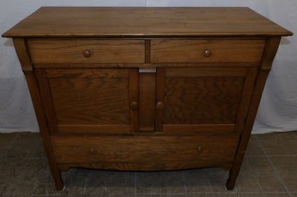 antique oak sideboard