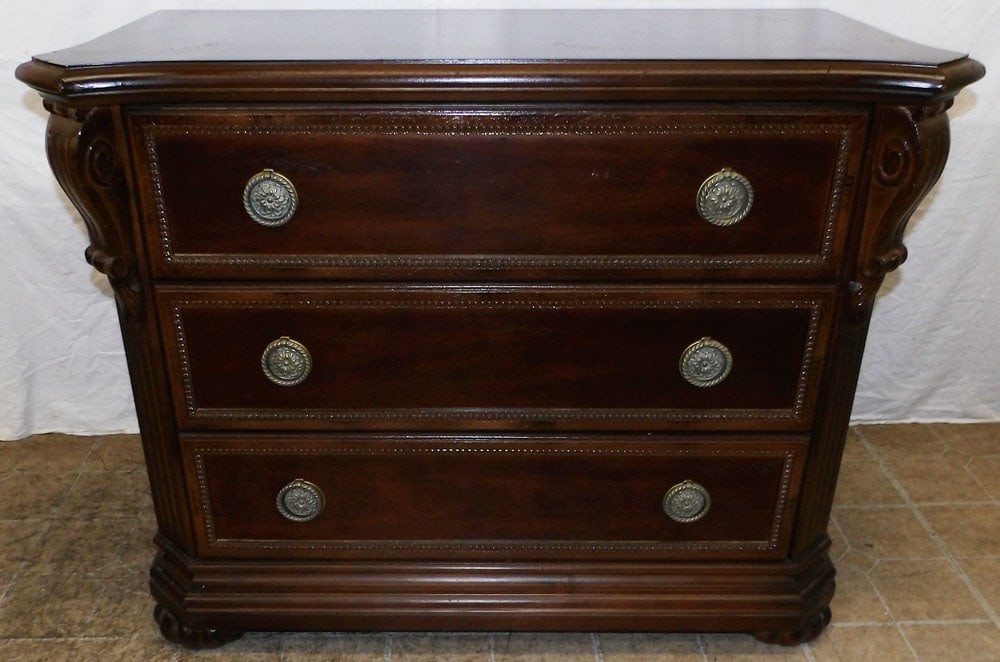 Cherry Banded Top Three Drawer Chest by Bernhardt (1 of 7)