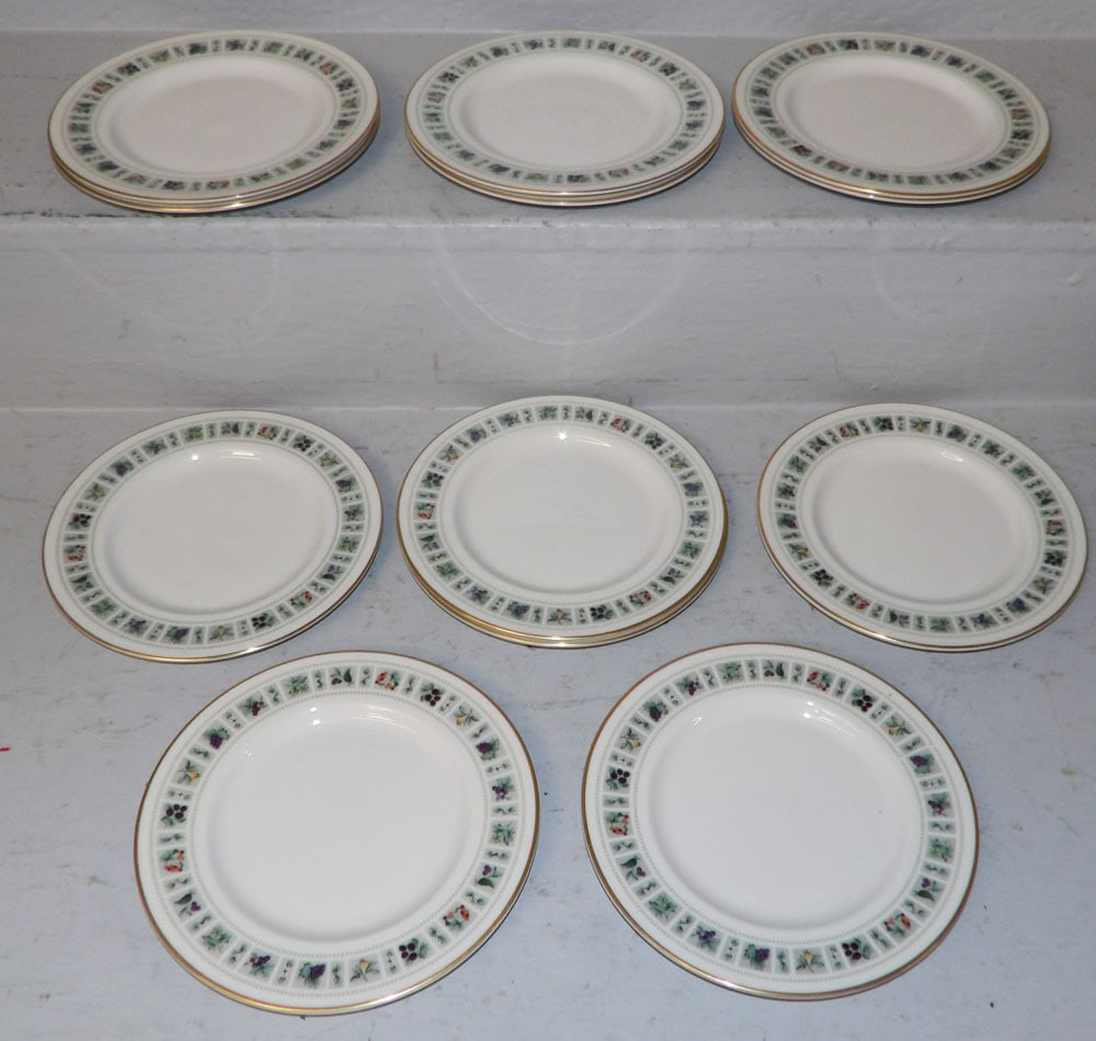 Set of Twelve Royal Doulton Dessert Plates, "Tapestry": Set of Twelve Royal Doulton Dessert Plates, "Tapestry". ALL DESCRIPTIONS AND ANY CONDITION STATEMENT GIVEN BY LANGSTON AUCTION GALLERY ARE STRICTLY OPINIONS AND LANGSTON'S SHALL HAVE NO RESPONSIBILITY