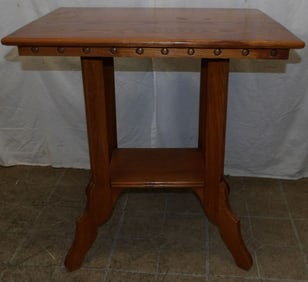 Antique Oak Lamp Table