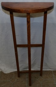 Oak Mission Style Demi Lune Stand