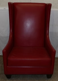 Modern Faux Leather Upholstered High Back Chair