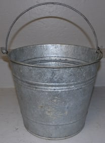 Galvanized Pale with Handle