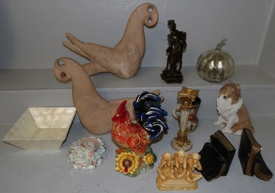 Painted Resin & Porcelain Decorative Items