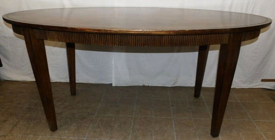 Walnut Oval Dining Table