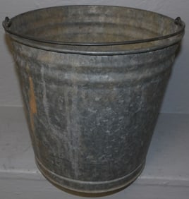 Vintage Galvanized Pale