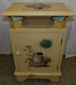 Modern Painted One Drawer Stand