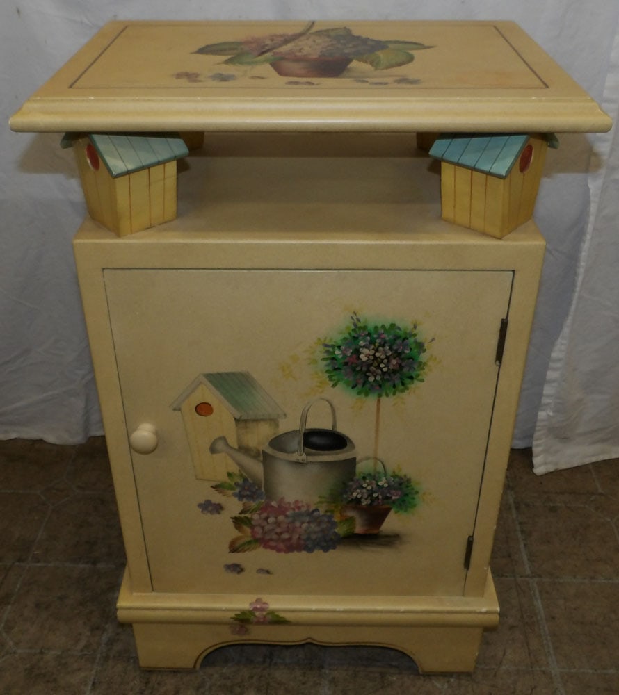 Modern Painted One Drawer Stand (1 of 5)