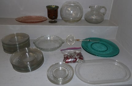 Lot of Glass Items
