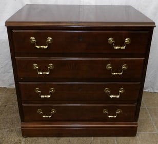 Cherry Two Drawer Filing Cabinet by Hooker