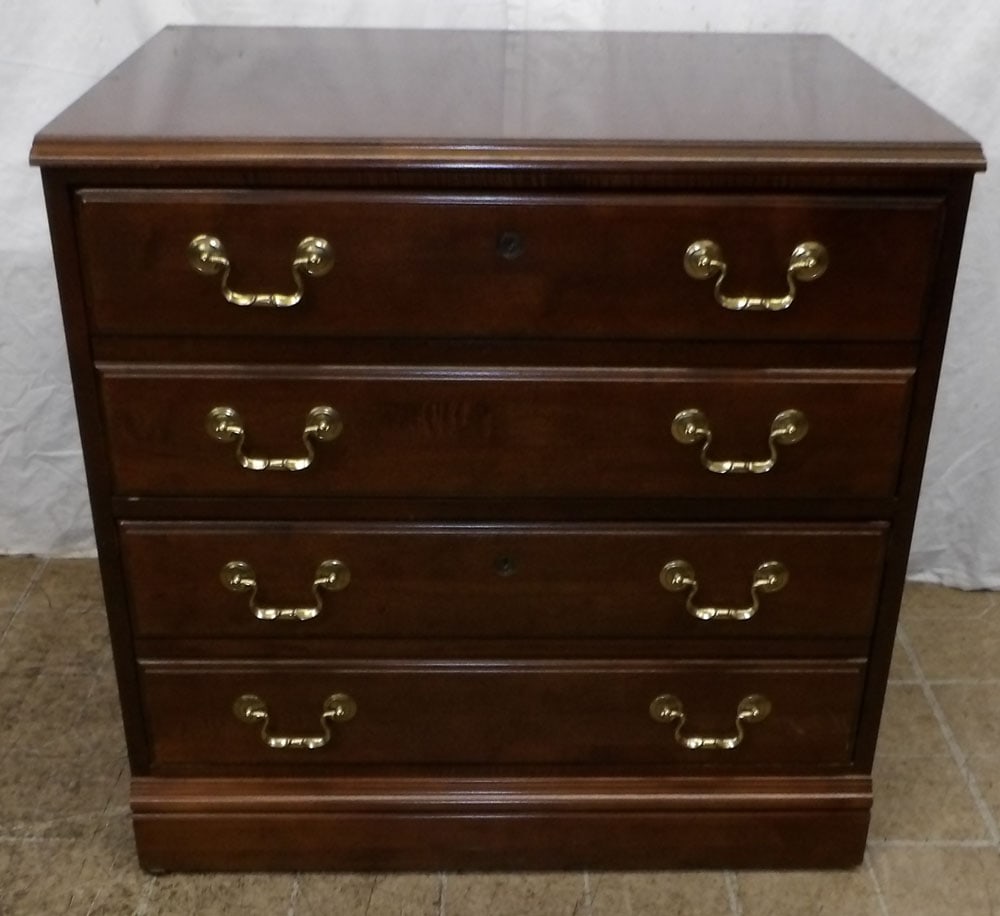 Cherry Two Drawer Filing Cabinet by Hooker (1 of 4)