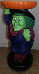 Painted Resin Figural Stand