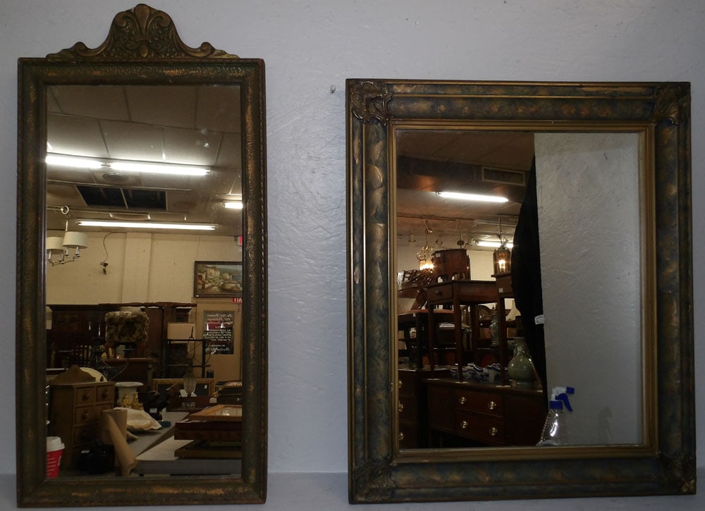 Two Painted Framed Mirrors (1 of 4)