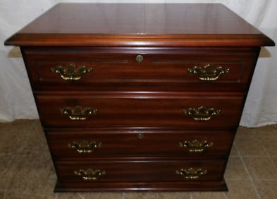 Cherry Two Drawer Filing Cabinet