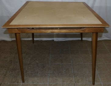 Maple Mid Century Modern Folding Card Table
