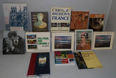 Lot of Thirteen Books: Lot of Thirteen Books . Up to 14" x 11" ALL DESCRIPTIONS AND ANY CONDITION STATEMENT GIVEN BY LANGSTON AUCTION GALLERY ARE STRICTLY OPINIONS AND LANGSTON'S SHALL HAVE NO RESPONSIBILITY FOR ERRORS OR O