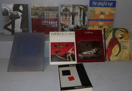 Lot of Nine Books: Lot of Nine Books . Up to 12 3/4" x 9 3/4" ALL DESCRIPTIONS AND ANY CONDITION STATEMENT GIVEN BY LANGSTON AUCTION GALLERY ARE STRICTLY OPINIONS AND LANGSTON'S SHALL HAVE NO RESPONSIBILITY FOR ERRORS O