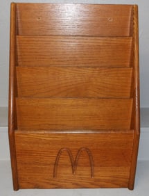 Oak McDonald's Magazine Stand