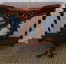 Carved Mahogany Console