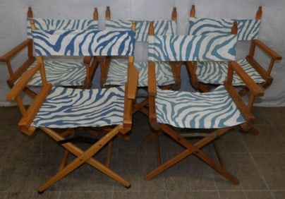Five Maple Director Chairs