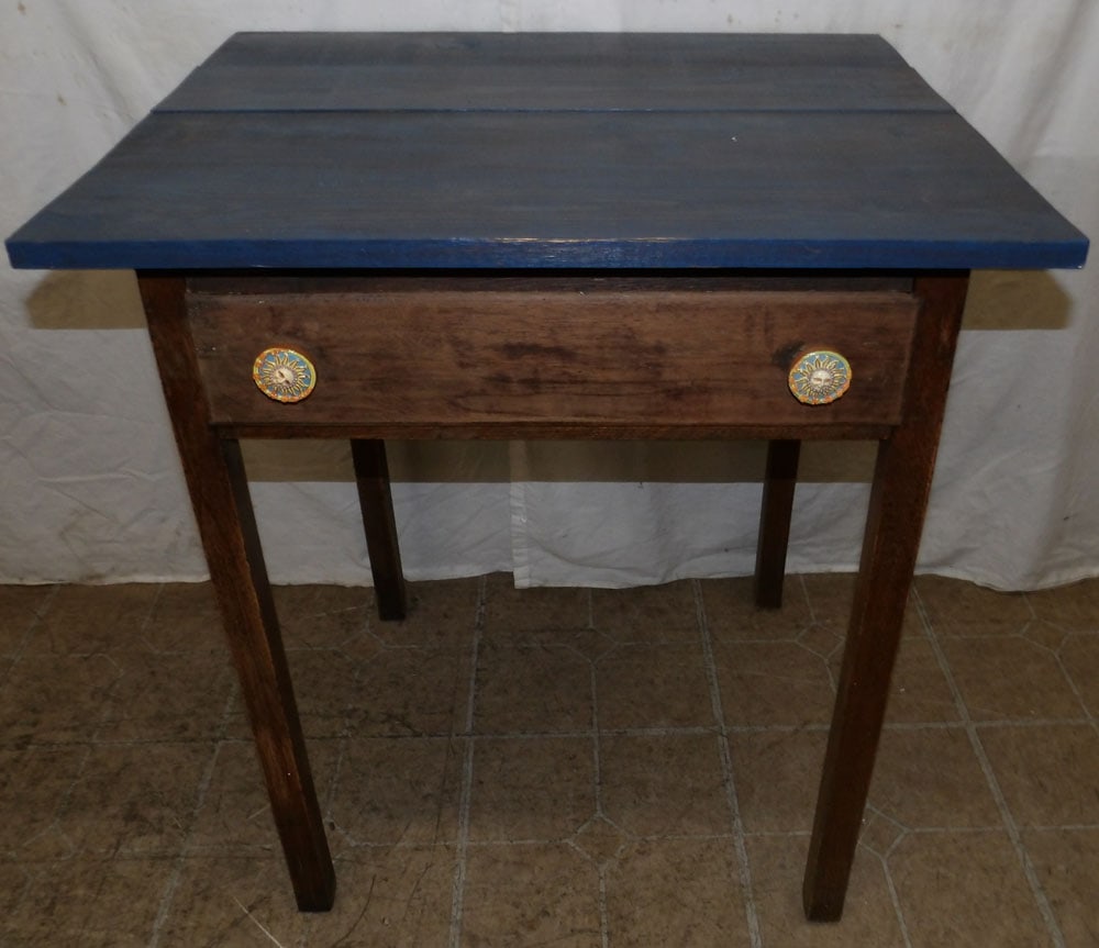 Painted Pine One Drawer Stand (1 of 8)