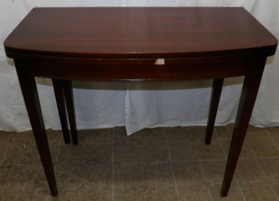 Mahogany Fold Over Top Table