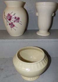 Three McCoy Pottery Vases