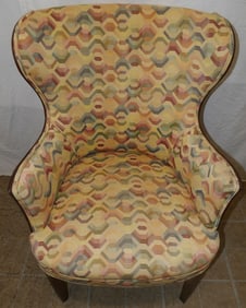 Mahogany & Upholstered Arm Chair