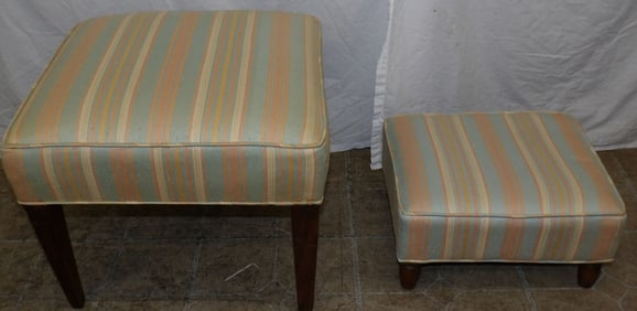 Upholstered Top Foot Stool & Ottoman