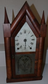 Antique Rosewood Steeple Clock by Ingraham
