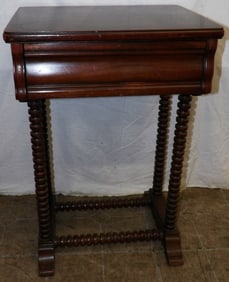 Mahogany One Drawer Jenny Lind Style Stand