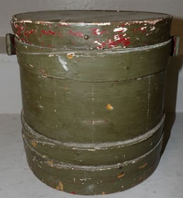 Painted Wood Bucket