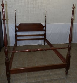 Cherry Full Size Bed with Rails