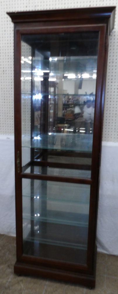 Cherry Lighted Curio Cabinet by Howard Miller (1 of 7)