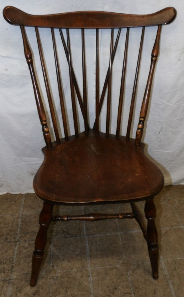 Cherry Windsor Style Spindle Back Side Chair (1 of 8)