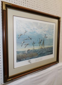 Framed Duck Print Pencil Signed & Numbered