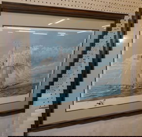 Framed Duck Print Pencil Signed & Numbered